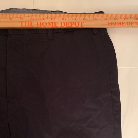 NWT Hart Schaffner Marx Men's Black Cotton Slacks Pants Size 32/30 - Picture 4 of 8